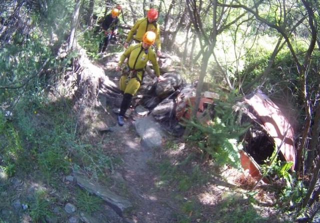  Section d'approche du ravin